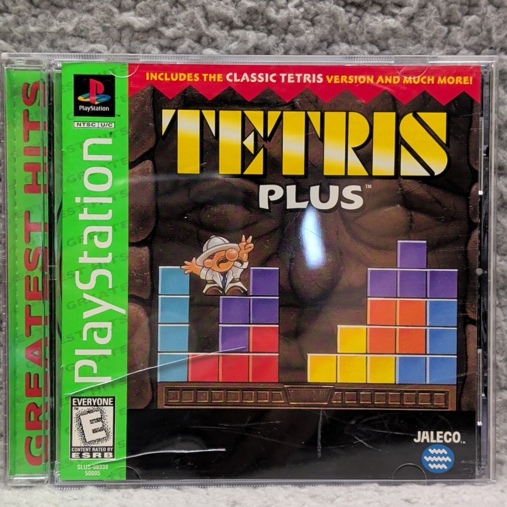 PS1: Tetris Plus (Sony PlayStation 1, 1996) Greatest Hits Complete w/ Manual CIB